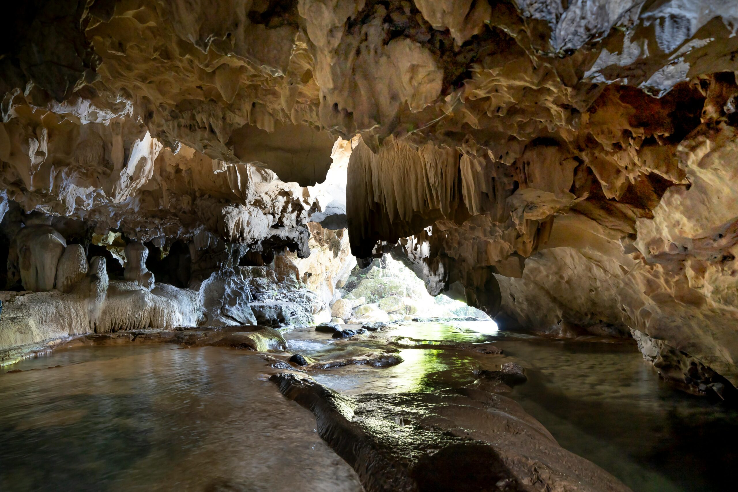 stalagmites majestueuses