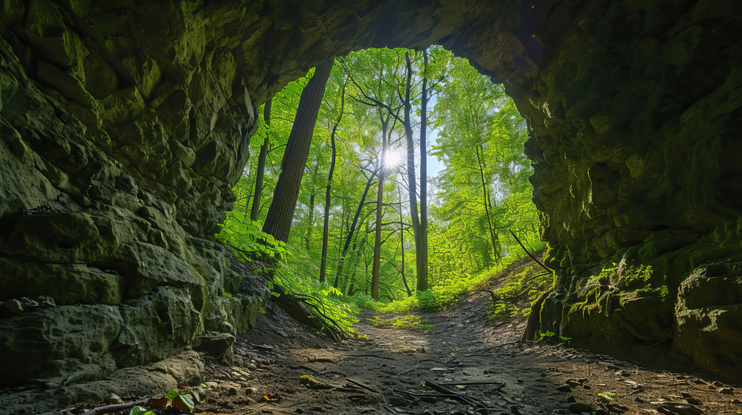 Grotte en foret